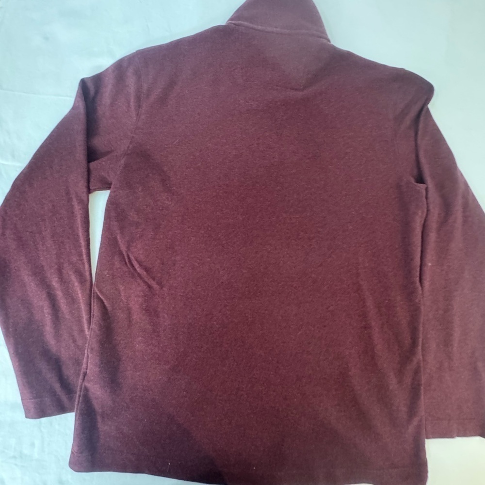 Banana Republic Men's Never Tuck Long Sleeve 1/4 Zip Ottoman Solid Pullover S/P - Picture 7 of 9